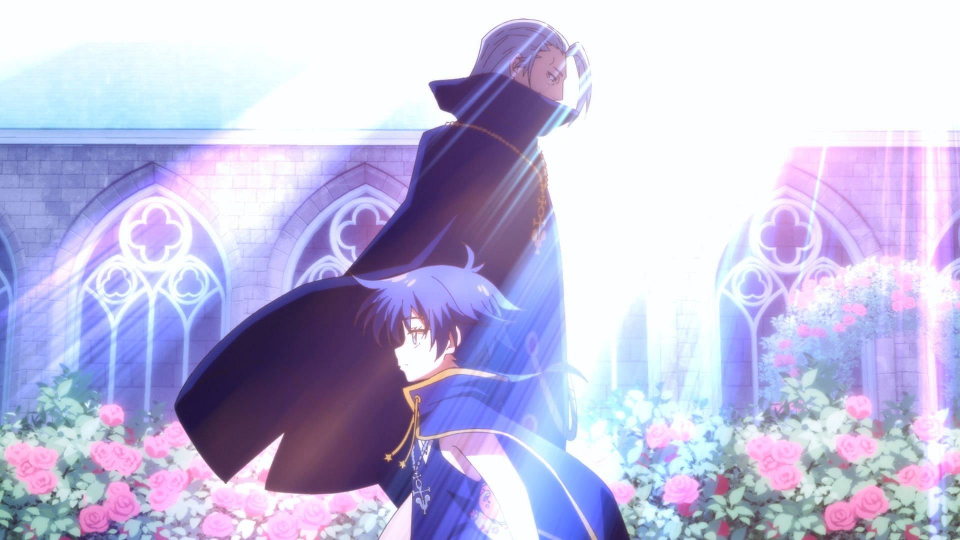 Lloyd and the pastor cross paths (Image via Tsumugi Akita Animation Lab)